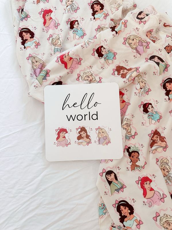 Birth Announcement Card in Pretty Princesses