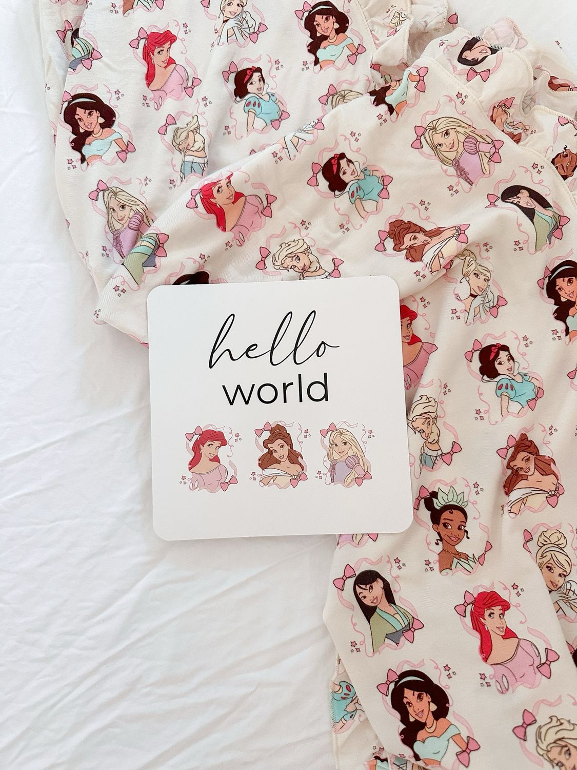 Birth Announcement Card in Pretty Princesses