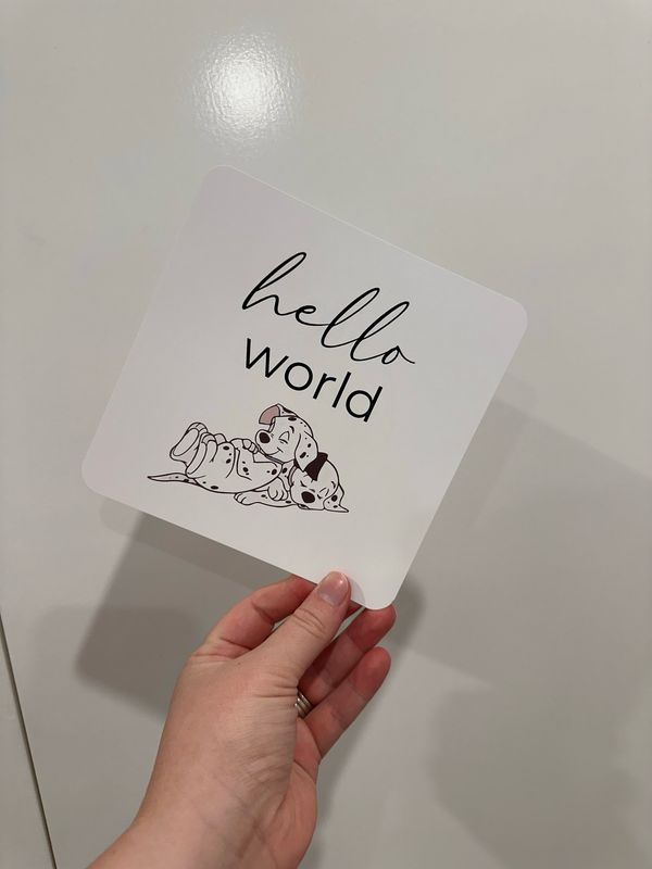 Birth Announcement Card in Playful Pups