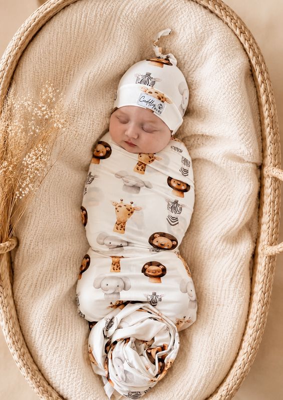 Swaddle in Safari Friends Swaddle in Safari Friends