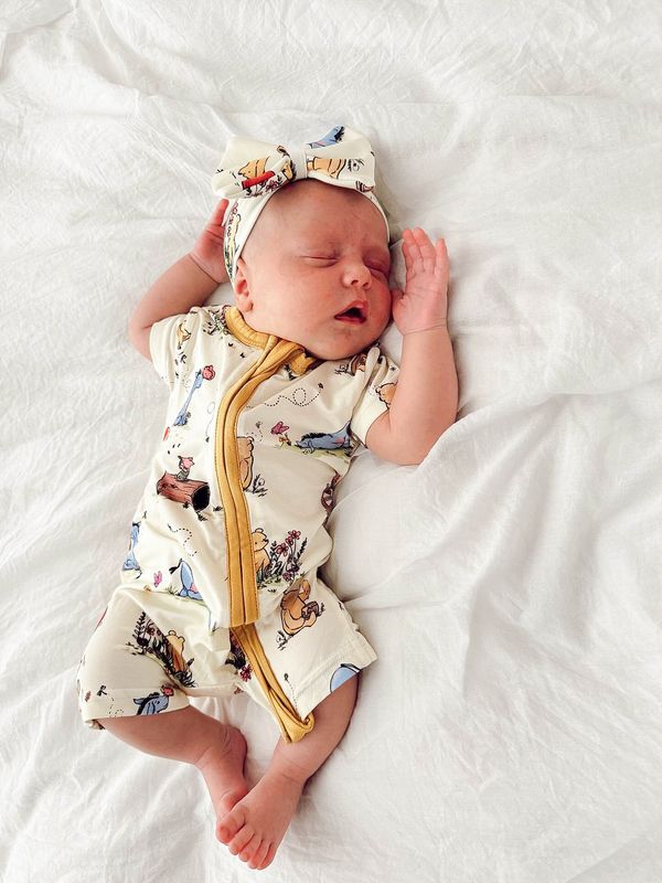 Shortie Cuddly Suit in Pooh & Friends Shortie Cuddly Suit in Pooh & Friends