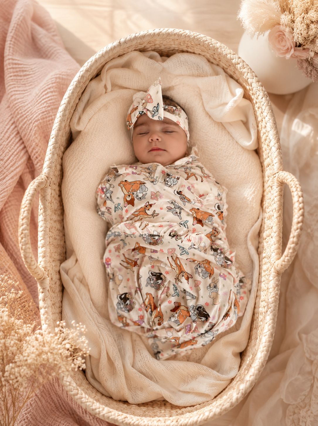 Swaddle Frill in Woodland Friends Swaddle Frill in Woodland Friends