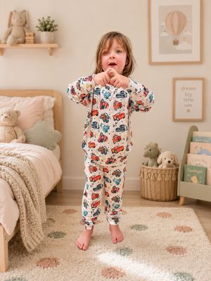 Kids Pj Set in Cars - Long Sleeve Kids Pj Set in Cars - Long Sleeve