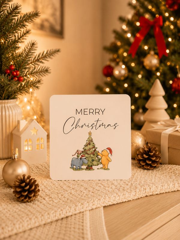 Christmas Card in Pooh & Friends CHRISTMAS Christmas Card in Pooh & Friends CHRISTMAS