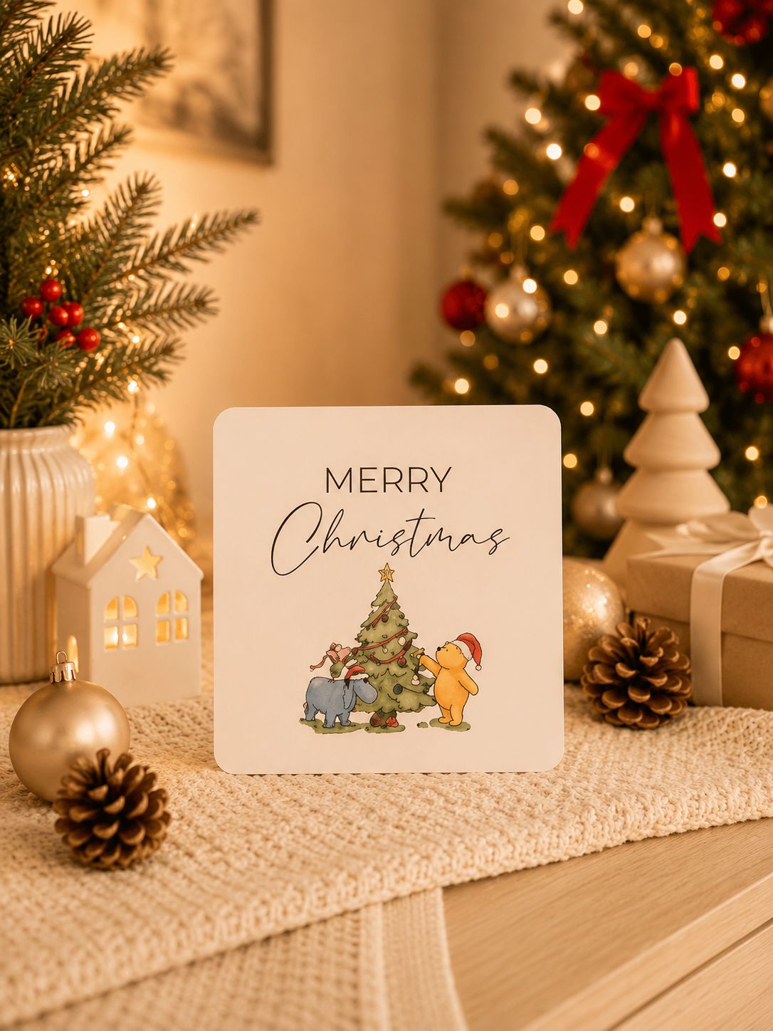 Christmas Card in Pooh & Friends CHRISTMAS Christmas Card in Pooh & Friends CHRISTMAS