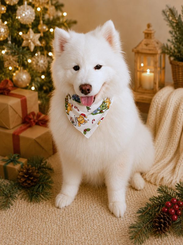Pet Bandana in Pooh & Friends CHRISTMAS Pet Bandana in Pooh & Friends CHRISTMAS