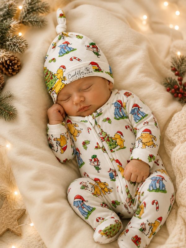 Cuddly Cap in Pooh & Friends CHRISTMAS Cuddly Cap in Pooh & Friends CHRISTMAS