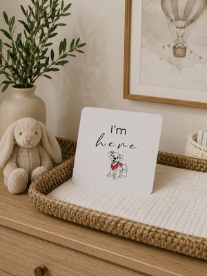 Birth Announcement Card in Playful Pups Birth Announcement Card in Playful Pups