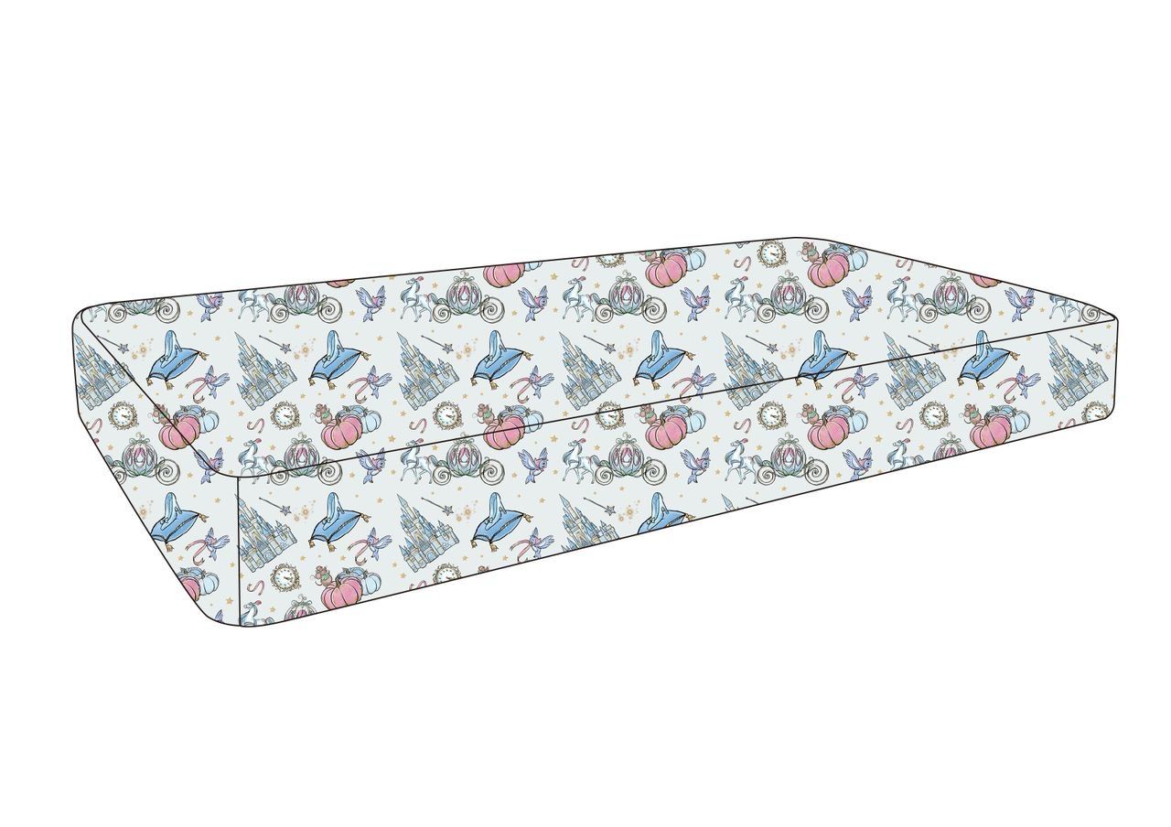 Cot Sheet in Glass Slipper