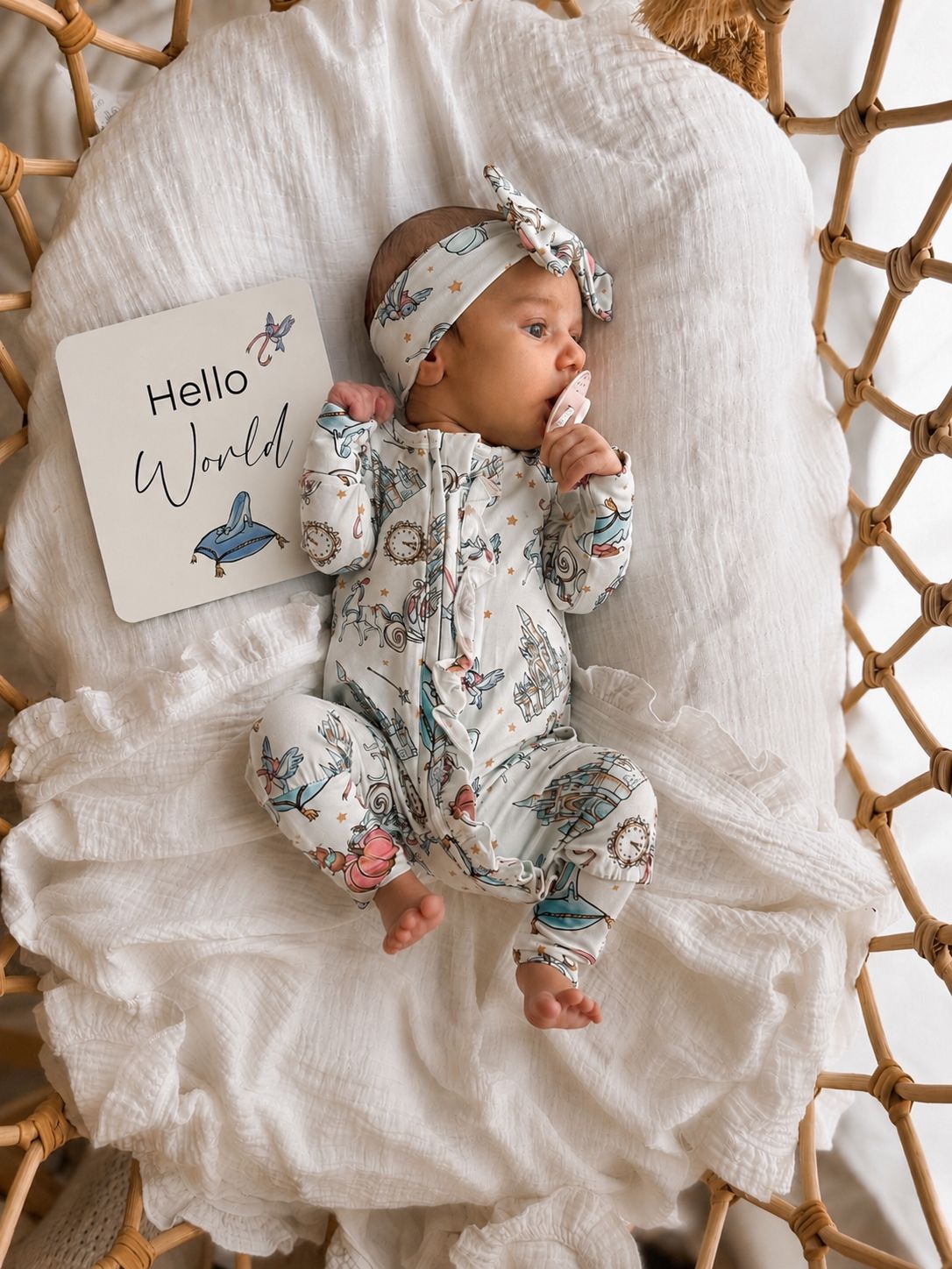 Birth Announcement Card in Glass Slipper Birth Announcement Card in Glass Slipper