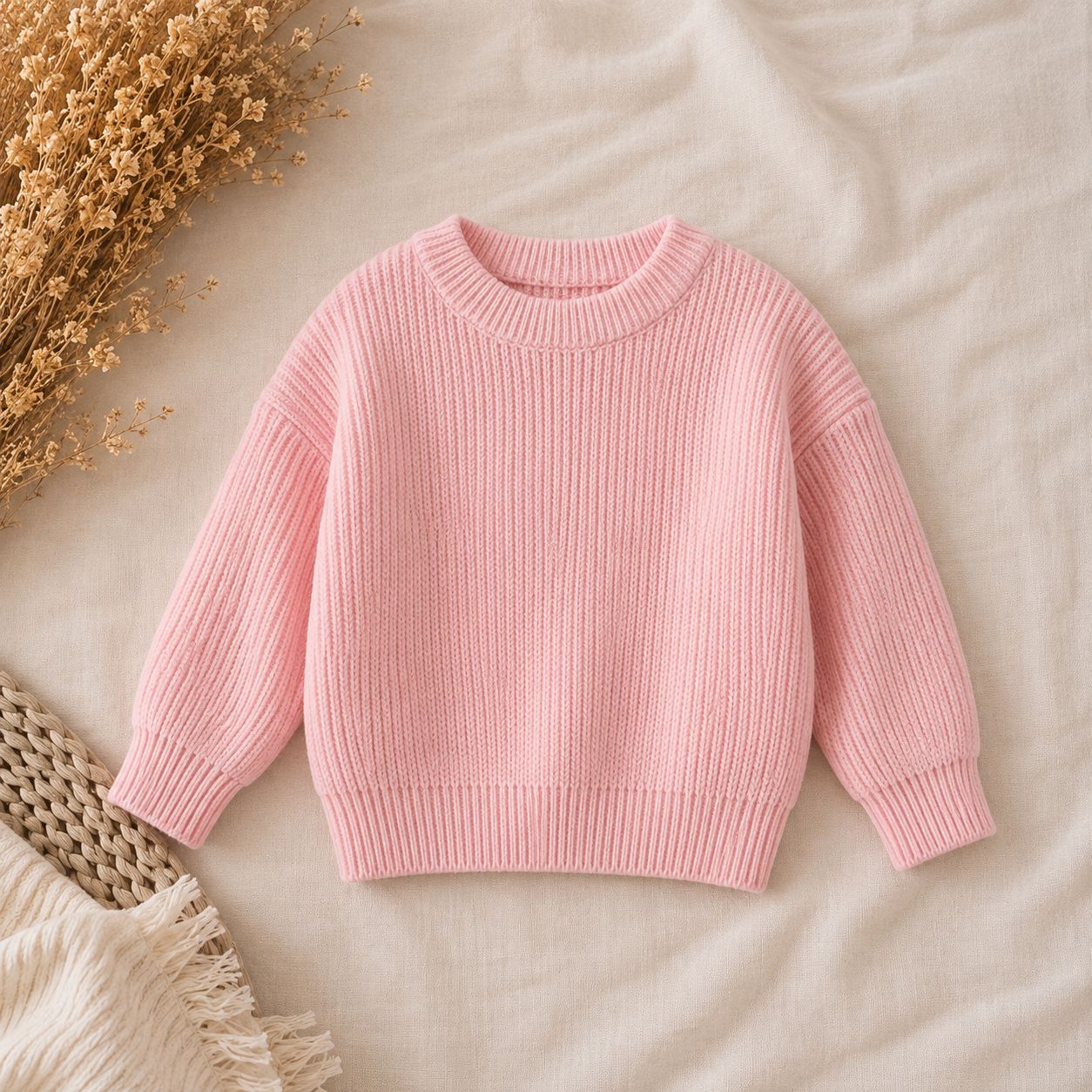 Knit Jumper in Baby Pink Knit Jumper in Baby Pink