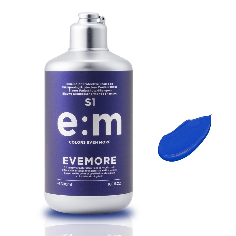 Evemore - Blue Color Protective Shampoo - 300ml Evemore - Blue Color Protective Shampoo - 300ml