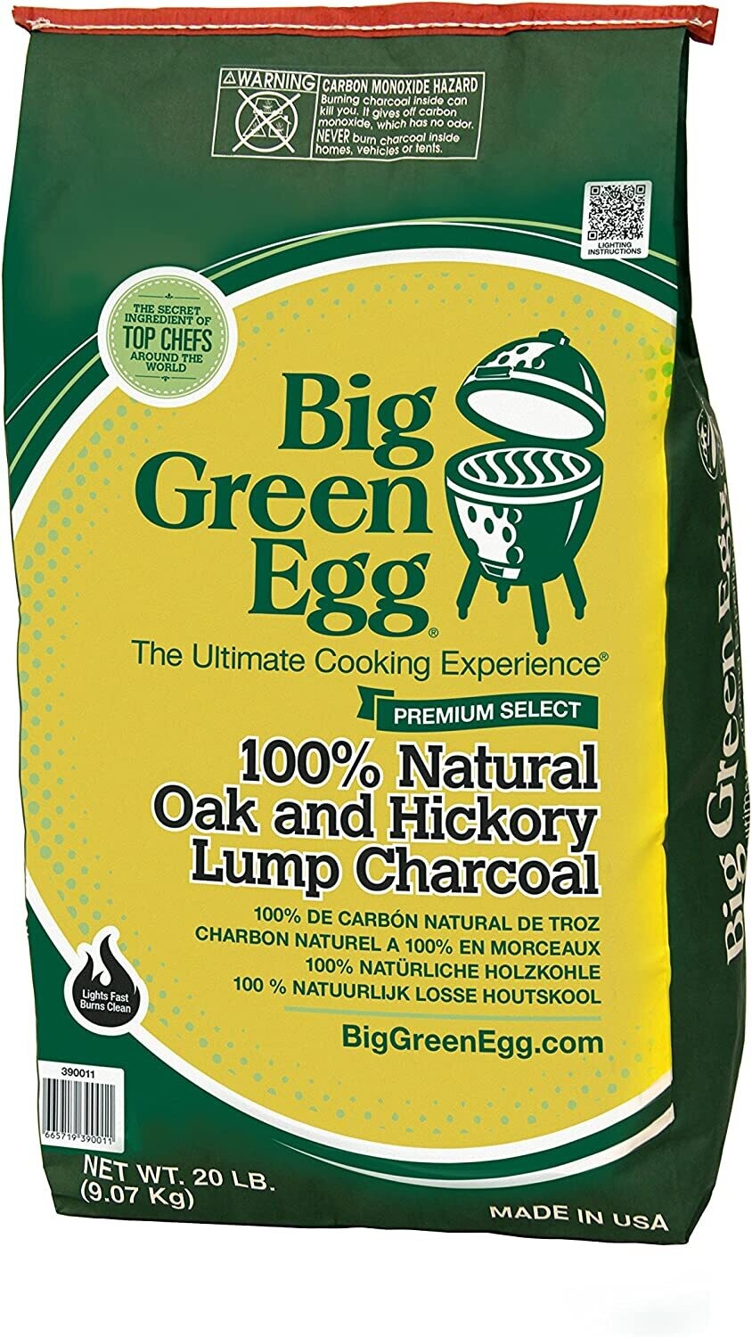 BIG CP 20-pound bag of natural lump charcoal
