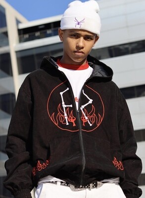 Velvet logo two tone hoodie “limited edition”