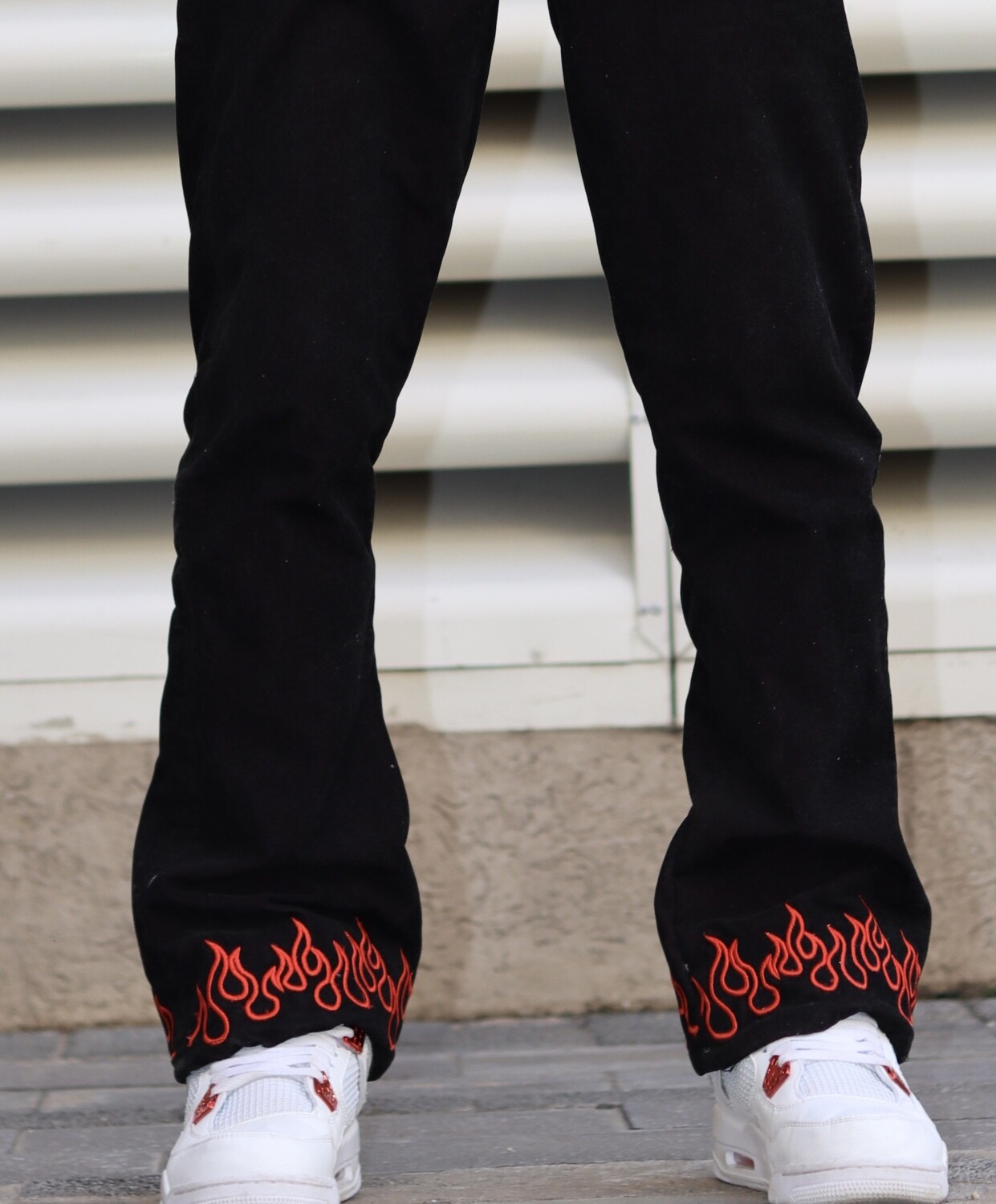 Velvet two tone flare pants “limited edition”