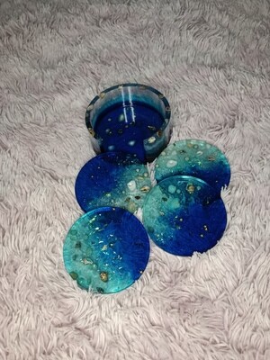 Sous verre effet mer