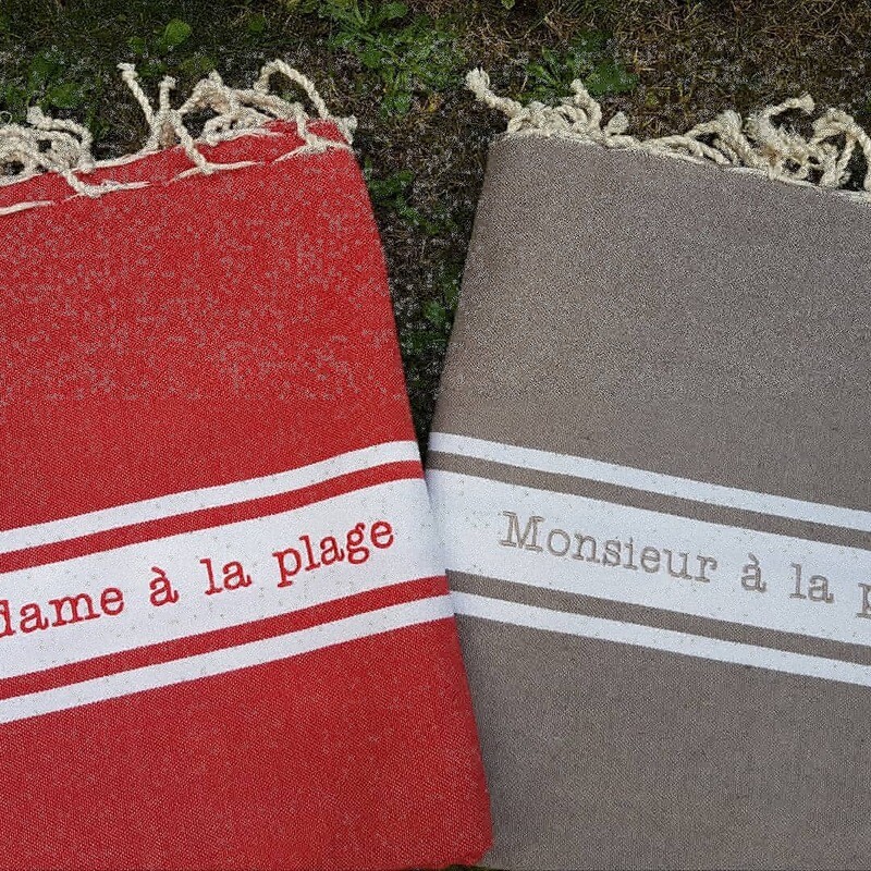 Fouta Personnalisée Texte