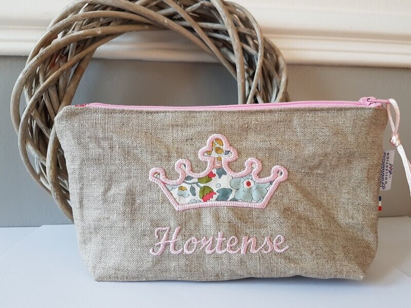 Trousse d'Ecolier en Lin Enduit