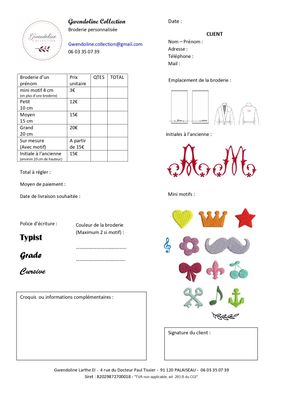 Broderie linge de maison