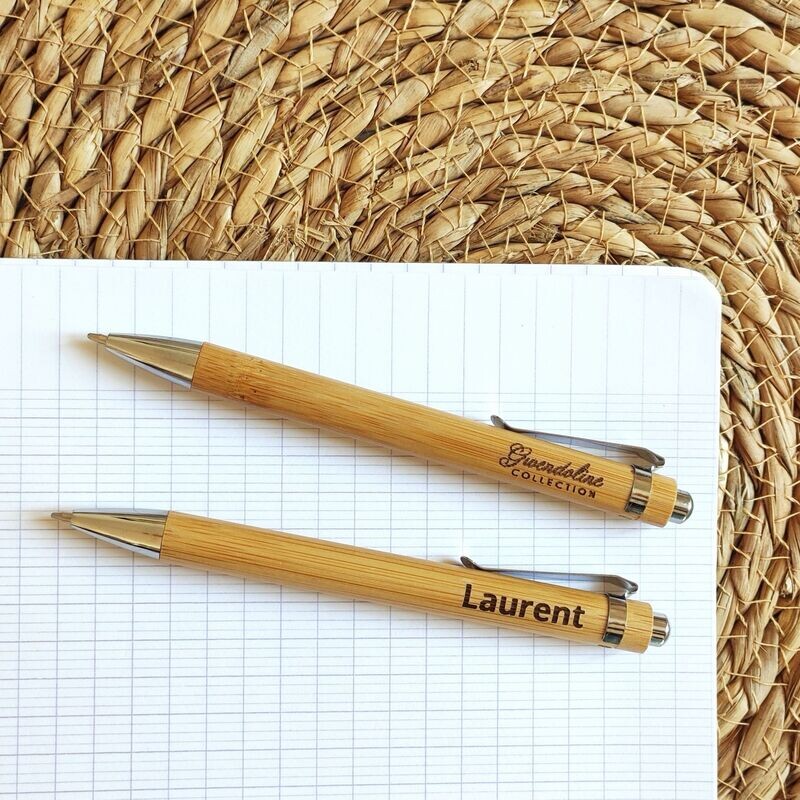 Stylo Bambou personnalisé