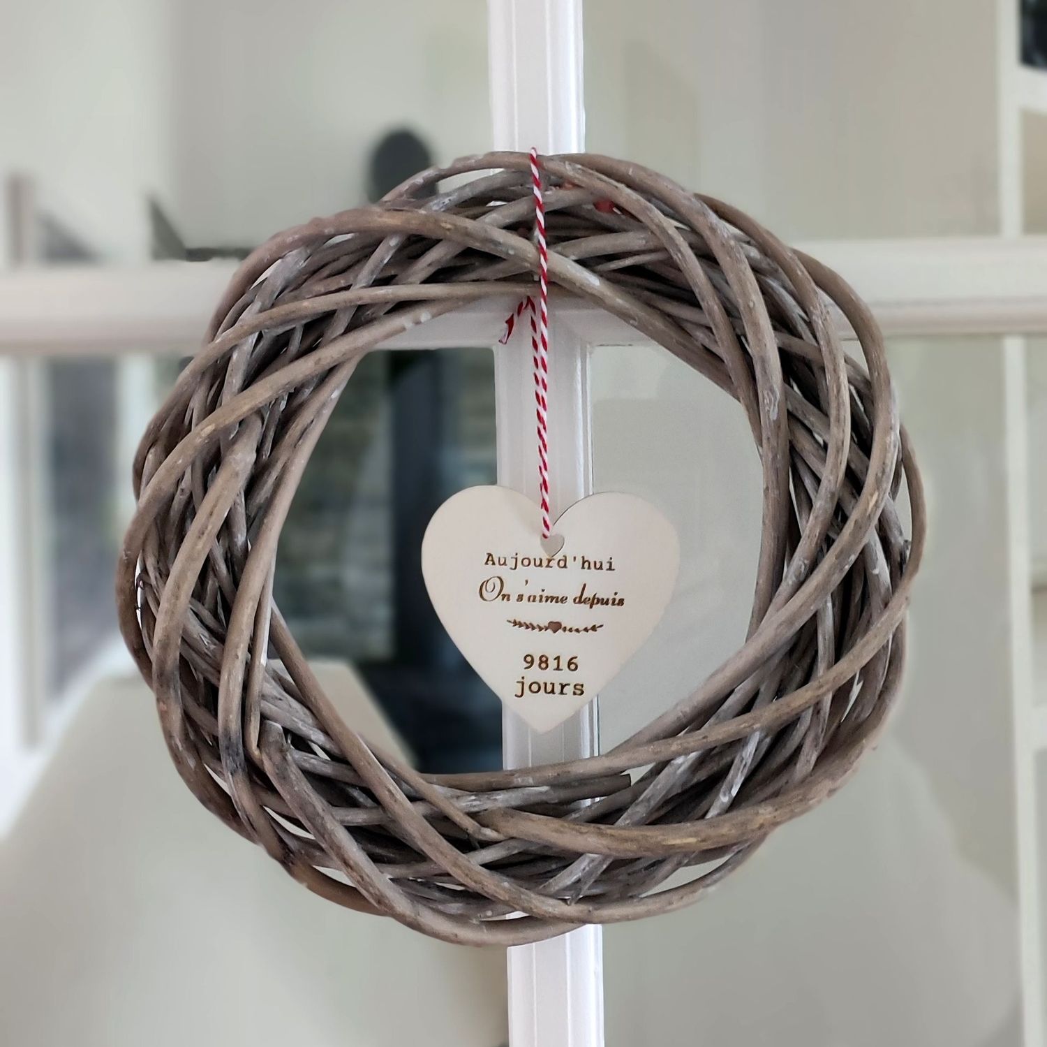 Cœur en bois à personnaliser