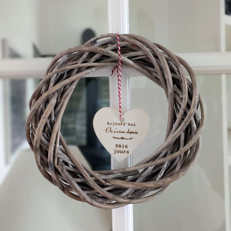 Cœur en bois à personnaliser