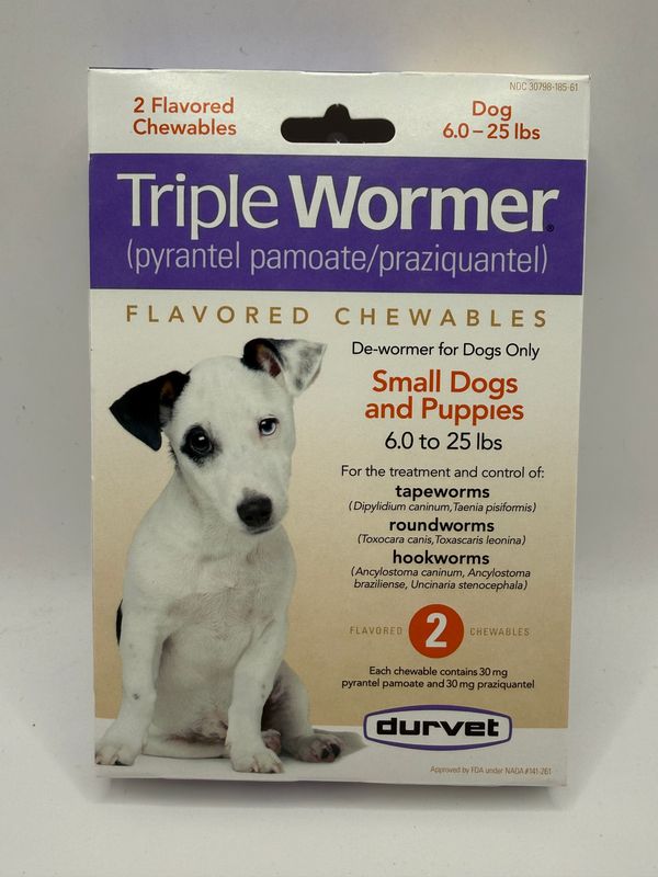 TRIPLE WORMER SMALL DOG 2ct
