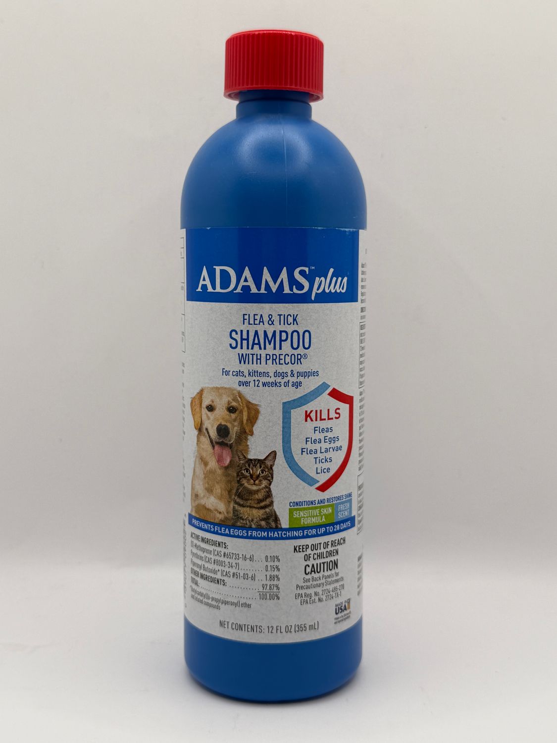 ADAMS FLEA &amp; TICK SHAMPOO 12oz