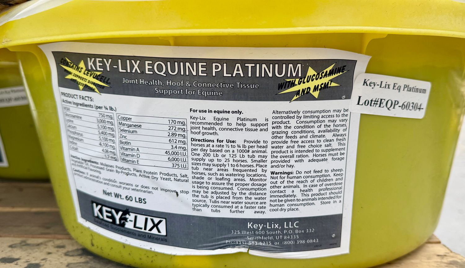KEY LIX EQUINE PLATINUM 60lb