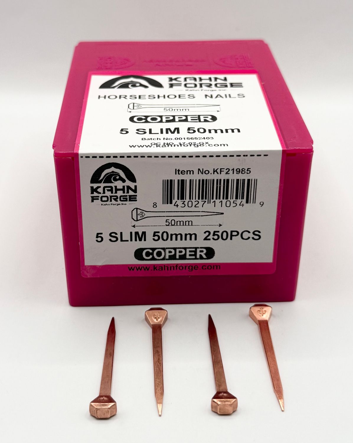 KAHN NAILS COPPER SLIM 5 250ct