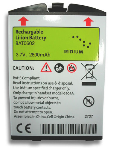 Iridium 9505a High Capacity Li-on Battery 2800mh