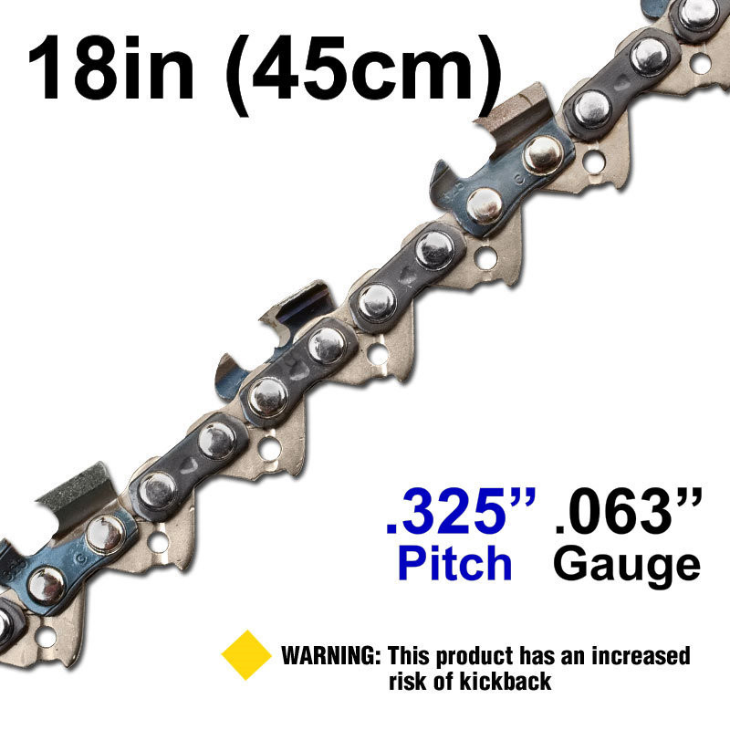 18&quot;/45cm .325&quot; Pitch .063&quot; Gauge 68 Drive Links