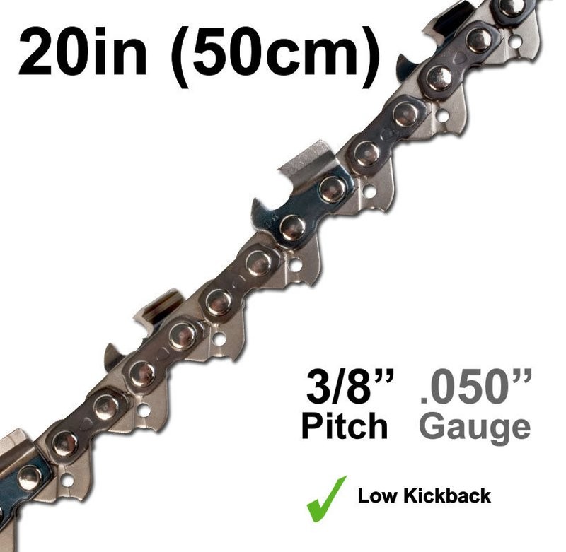 20&quot;/50cm .050&quot; Gauge (Low Kickback)