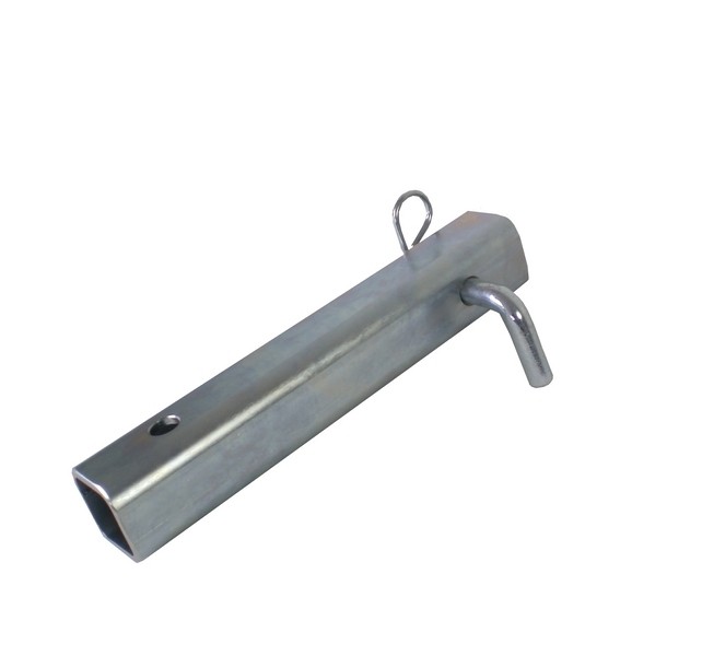 Square tubing 50 mm (2&#39;&#39;) w/bent pin