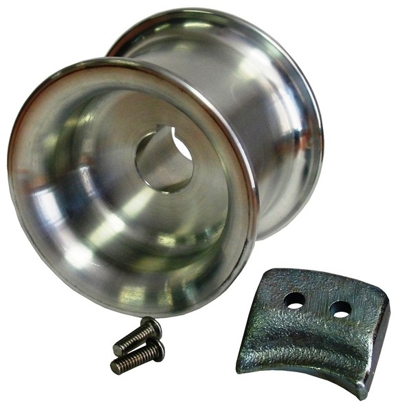Capstan drum 85mm  w/rope guide and 2 bolts