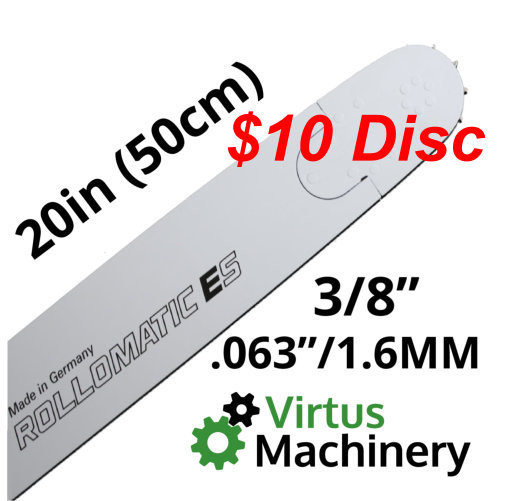 20&quot;/50cm 3/8&quot; (.063&quot;/1.6mm)