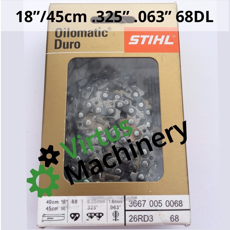 18&quot;/45cm, .325&quot; Pitch, .063&quot; Gauge, 68DL