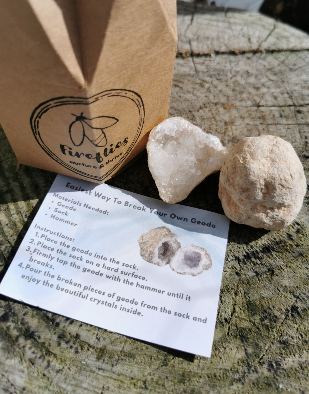 Crystal Geode to crack and discover at home