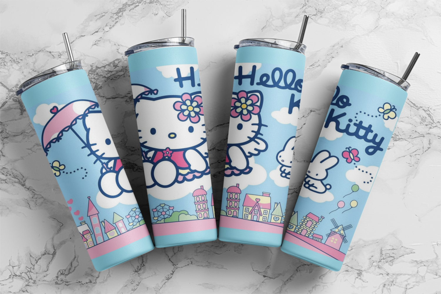 BOUTEILLE ISOTHERME 20oz AVEC 2 COUVERCLES