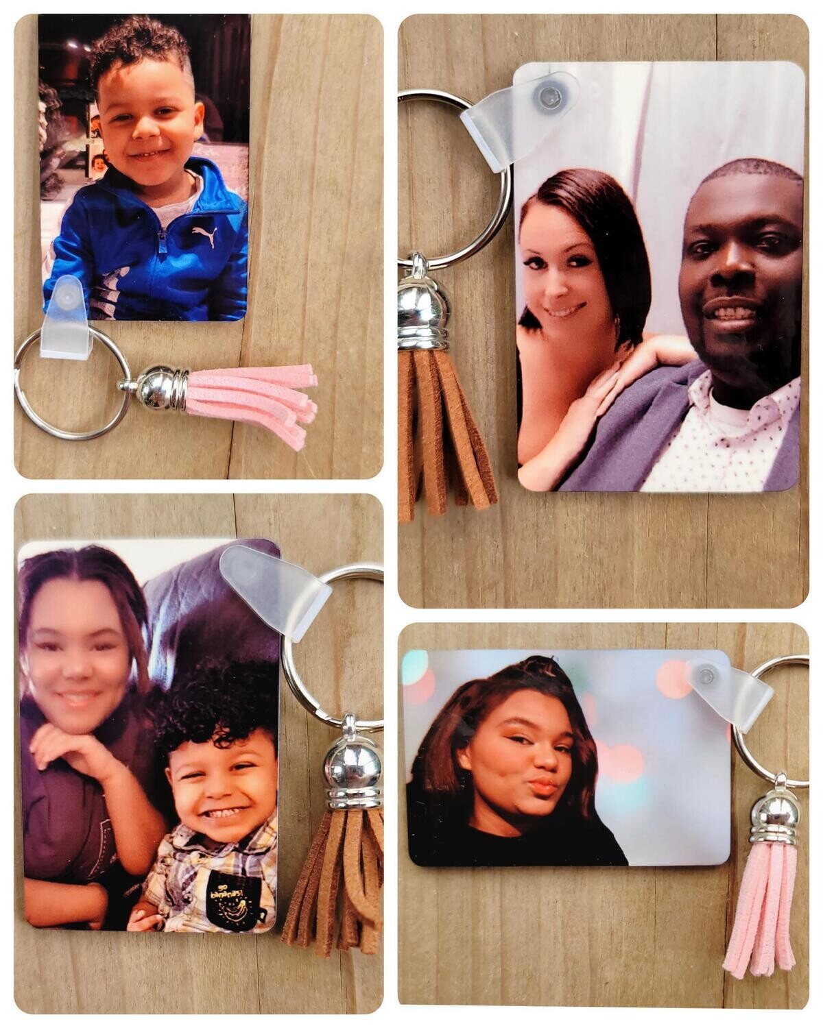 PORTE CLÉS RIGIDE 2 COTÉS 4X6CM AVEC ORNEMENT DÉCORATIF 