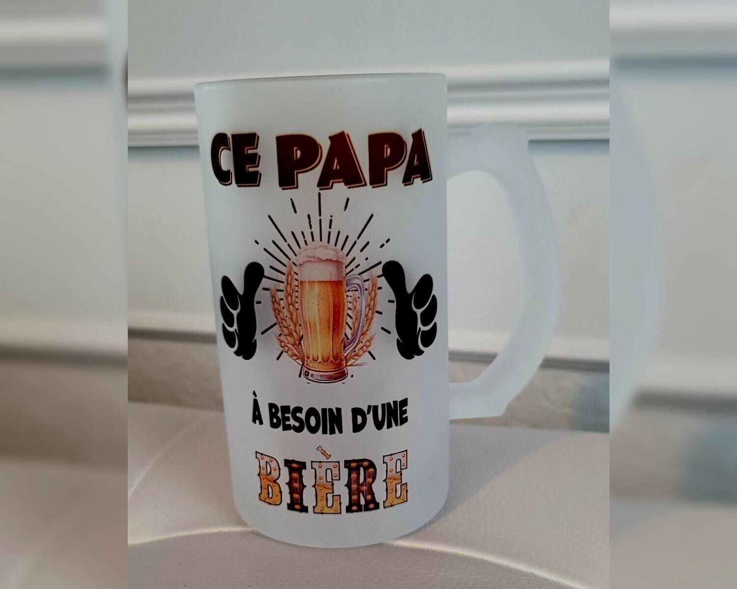BUCK À BIERE GIVRÉ (NE PAS METTRE AU LAVE VAISELLE)