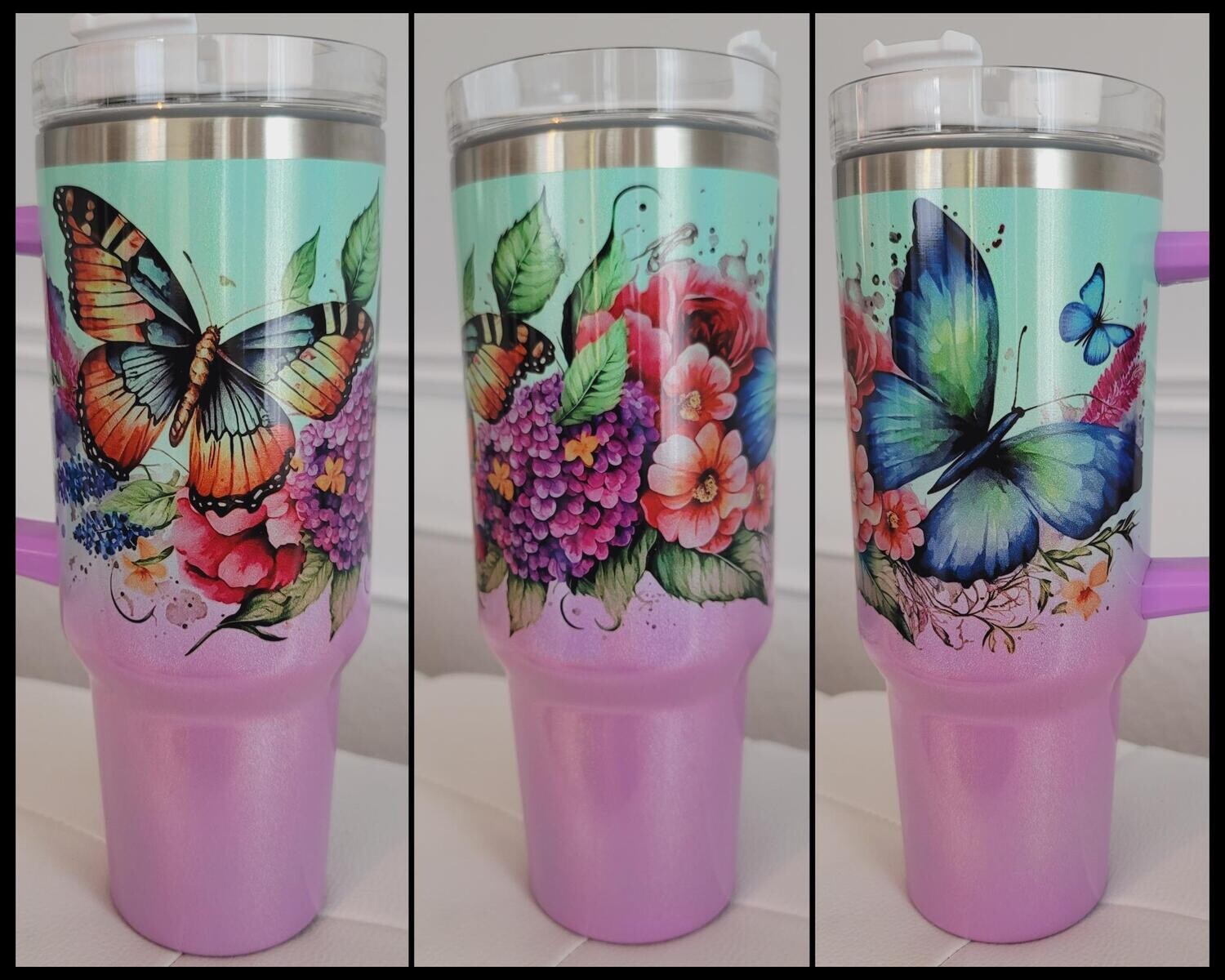 GRANDE TASSE OMBRÉE BRILLANTE 40oz &#39;&#39;THERMOS&#39;&#39;