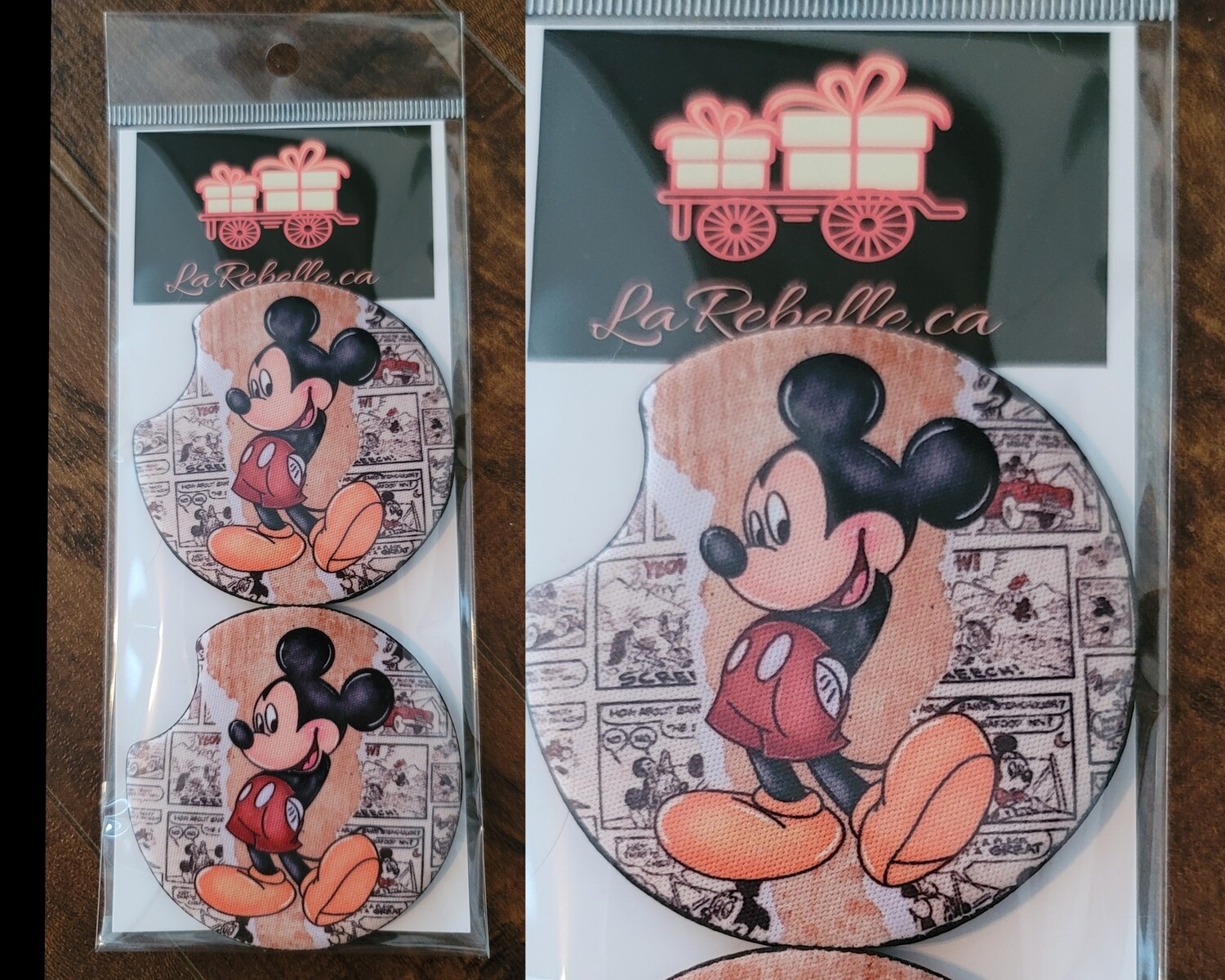 2 SOUS VERRES POUR VOITURE POUR LES BOISSONS