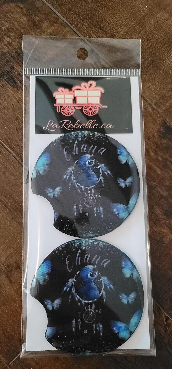 2 SOUS VERRES POUR VOITURE POUR LES BOISSONS