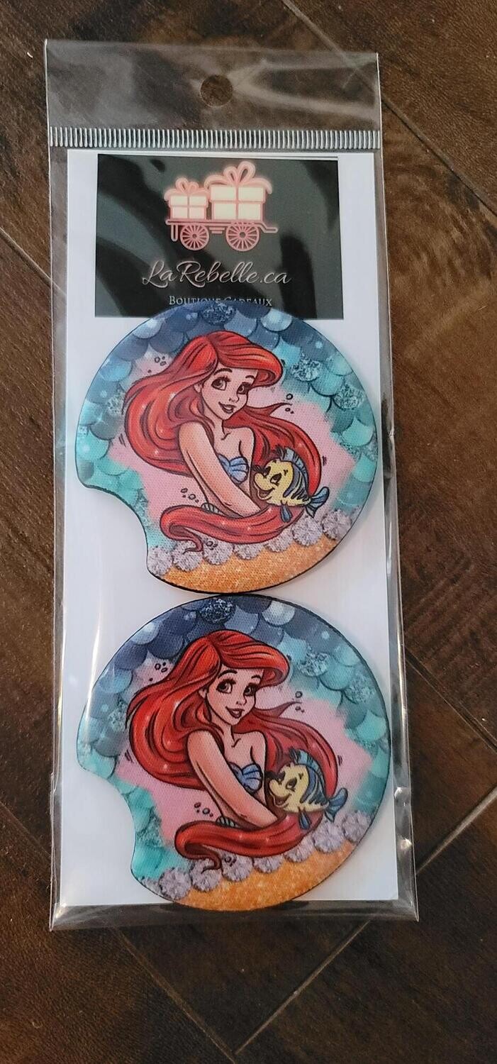 2 SOUS VERRES POUR VOITURE POUR LES BOISSONS