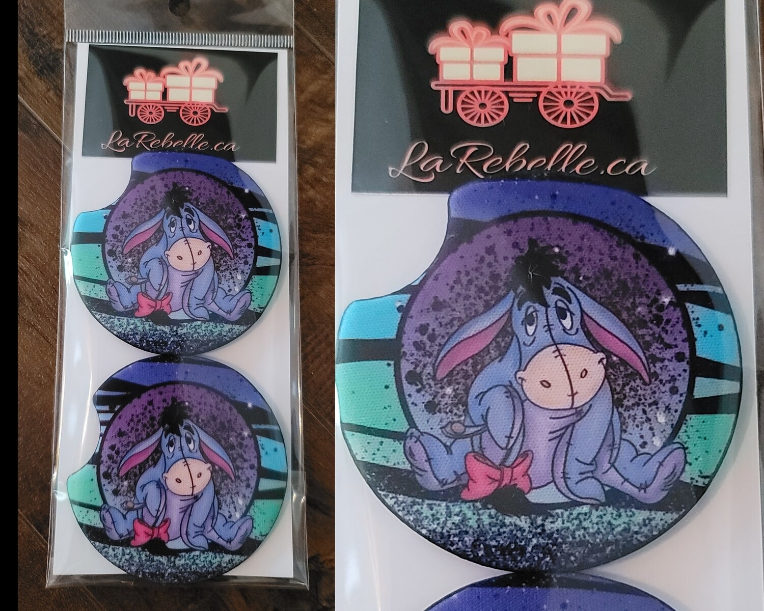 2 SOUS VERRES POUR VOITURE POUR LES BOISSONS