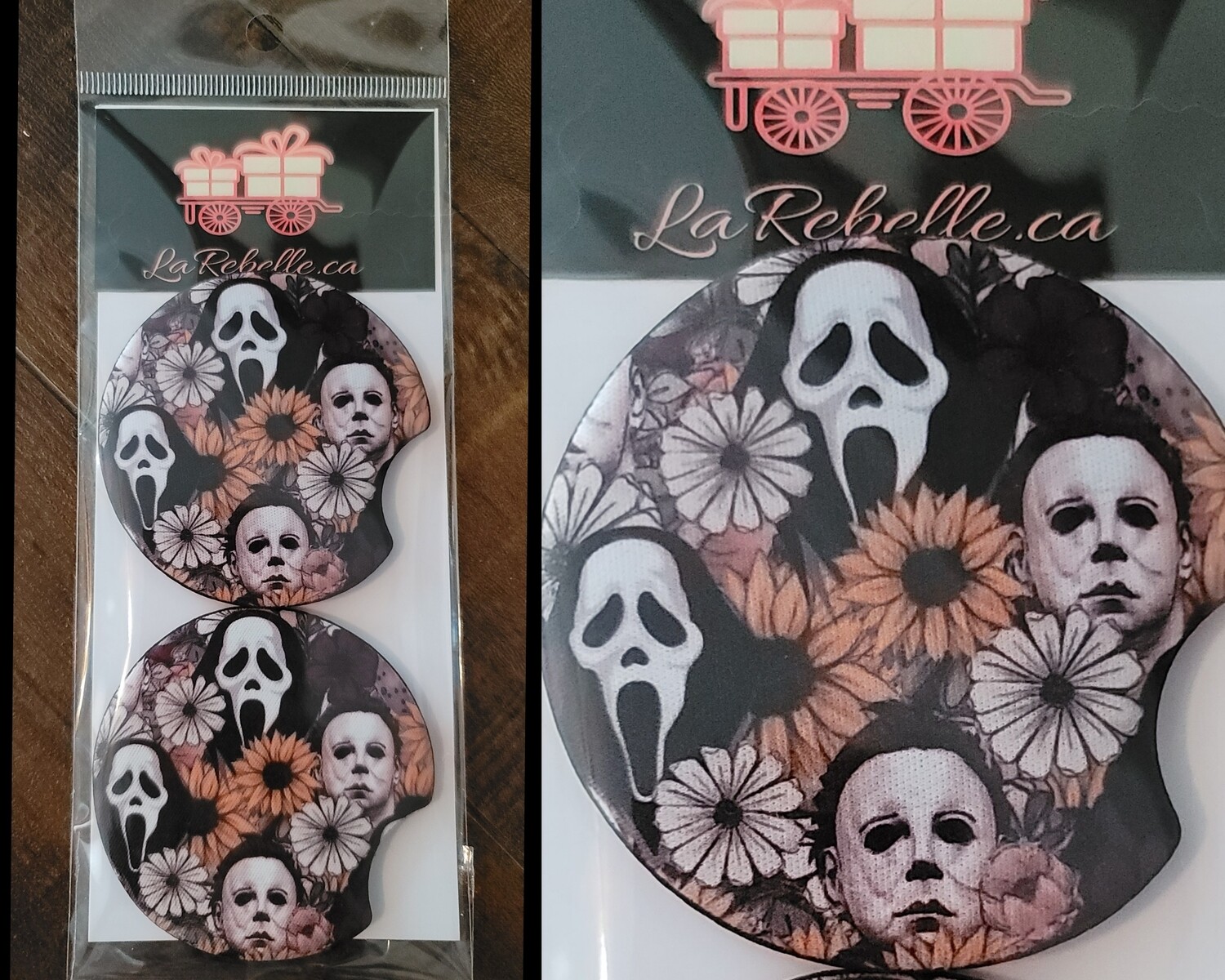 2 SOUS VERRES POUR VOITURE POUR LES BOISSONS