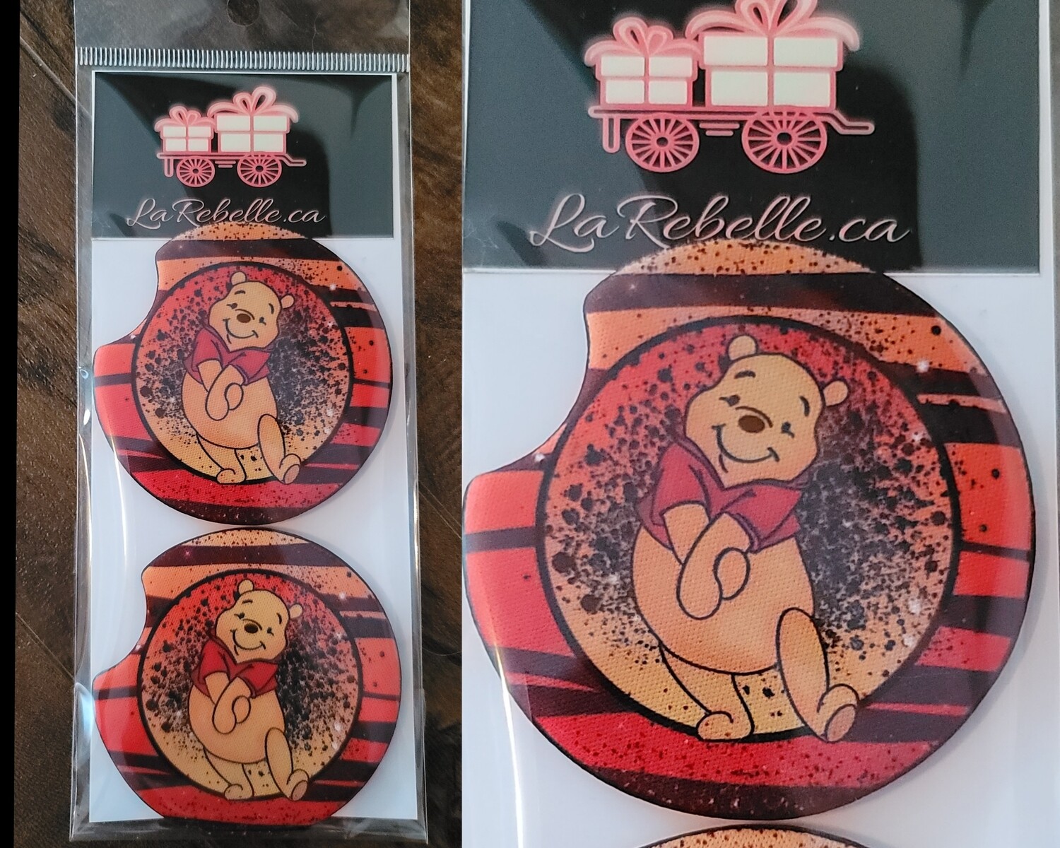 2 SOUS VERRES POUR VOITURE POUR LES BOISSONS