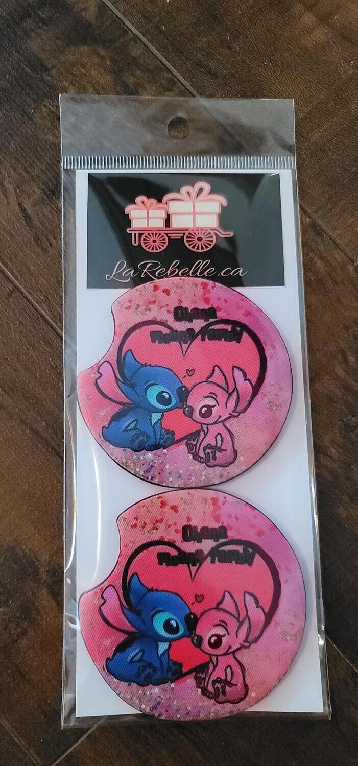 2 SOUS VERRES POUR VOITURE POUR LES BOISSONS