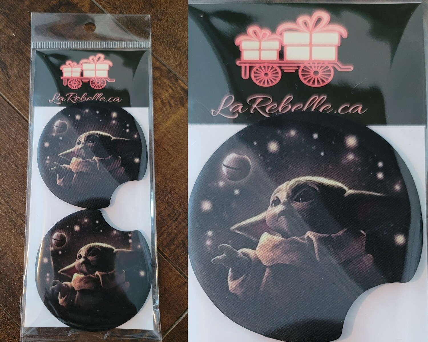 2 SOUS VERRES POUR VOITURE POUR LES BOISSONS